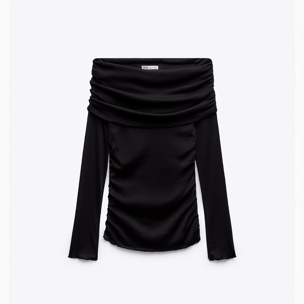 Zara strapless long sleeve top
